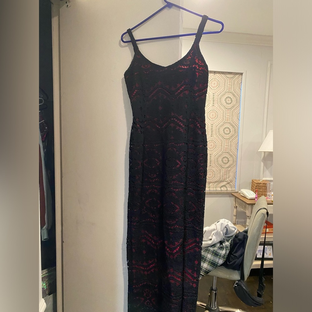 Kenar Studio black lace dress